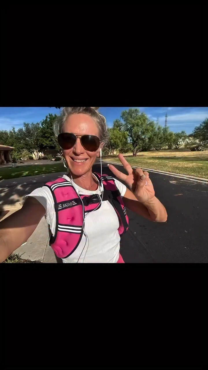 you see me power-walking all summer with a weighted vest… just know it’s this yacht rock playlist carrying me. Comment shop for outfit links. ☀️🎶#yatchrock #summer #over50 #pov#vibes