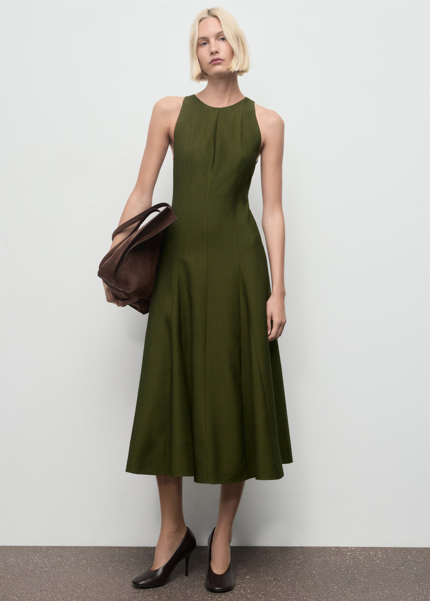 A-line dress with godets - Women | MNG Australia | Mango (US/MX/AU)