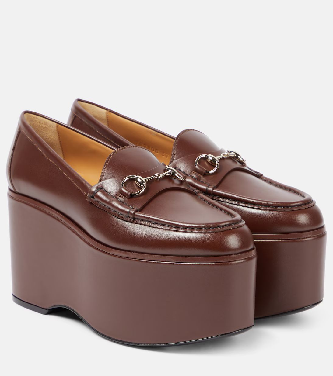 Horsebit leather platform loafers | Mytheresa (US/CA)