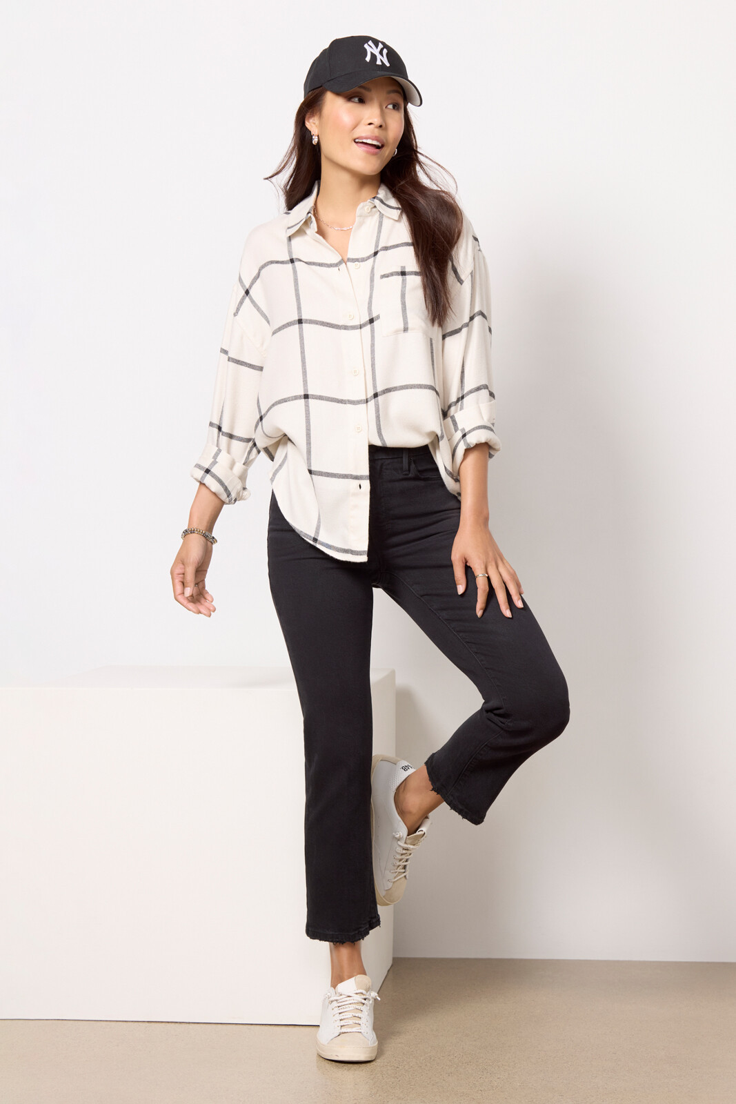 River Plaid Button Up | Evereve