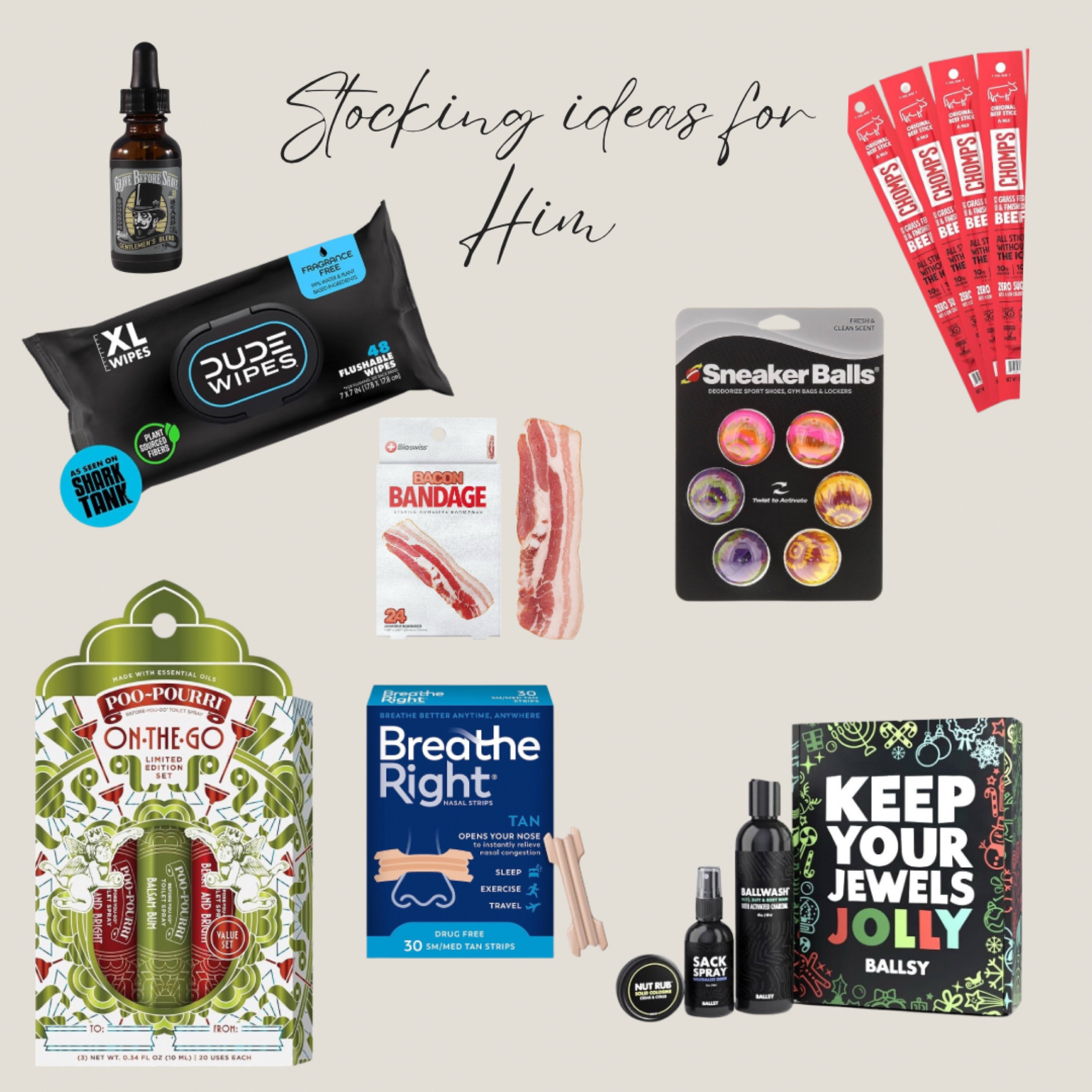 Stocking Stuffers For Him 
.
Stocking stuffer ideas for husband , boyfriend , fiance 
.
Funny stocking stuffers 

#LTKParties #LTKHoliday #LTKGiftGuide