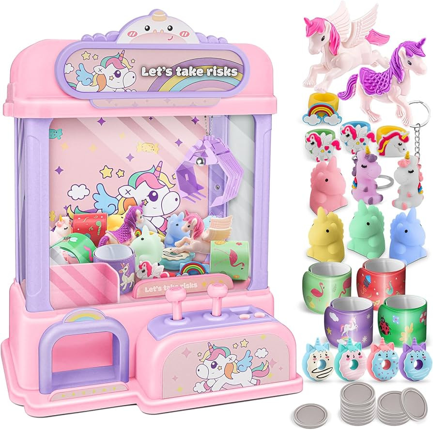 BTEC Claw Machine for Kids,Mini Claw Machine with Toys Inside,Candy Vending Grabber Machine for G... | Amazon (US)