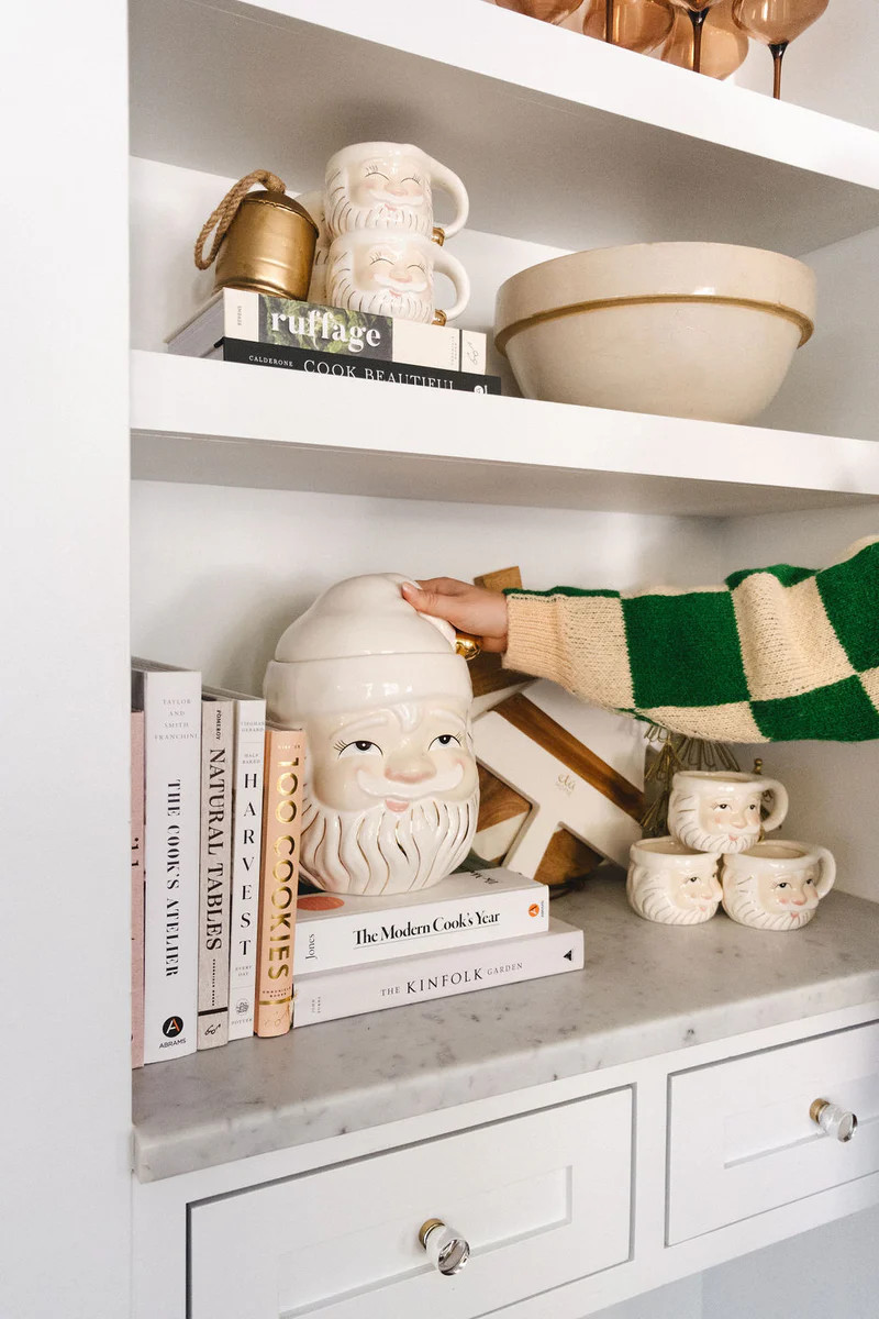 Papa Noel Cookie Jar | Pink Antlers