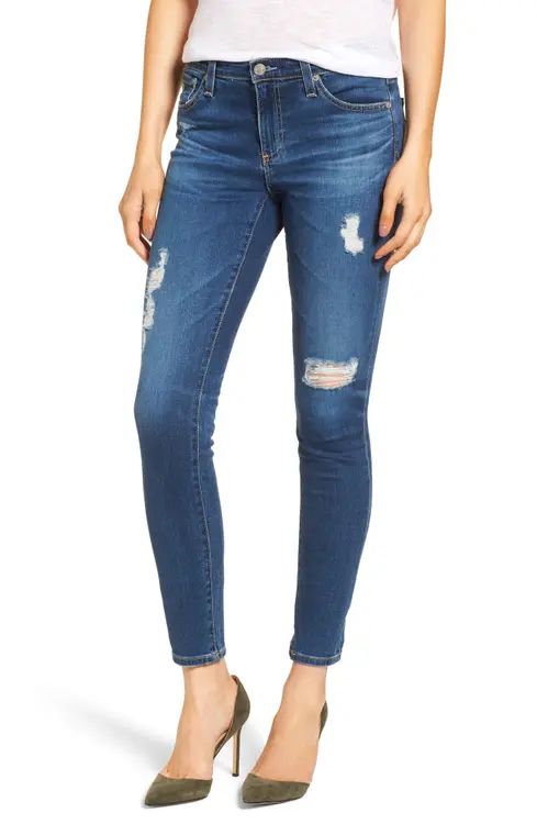 AG The Legging Ankle Super Skinny Jeans (08 Y Portrait with Destruction) | Nordstrom