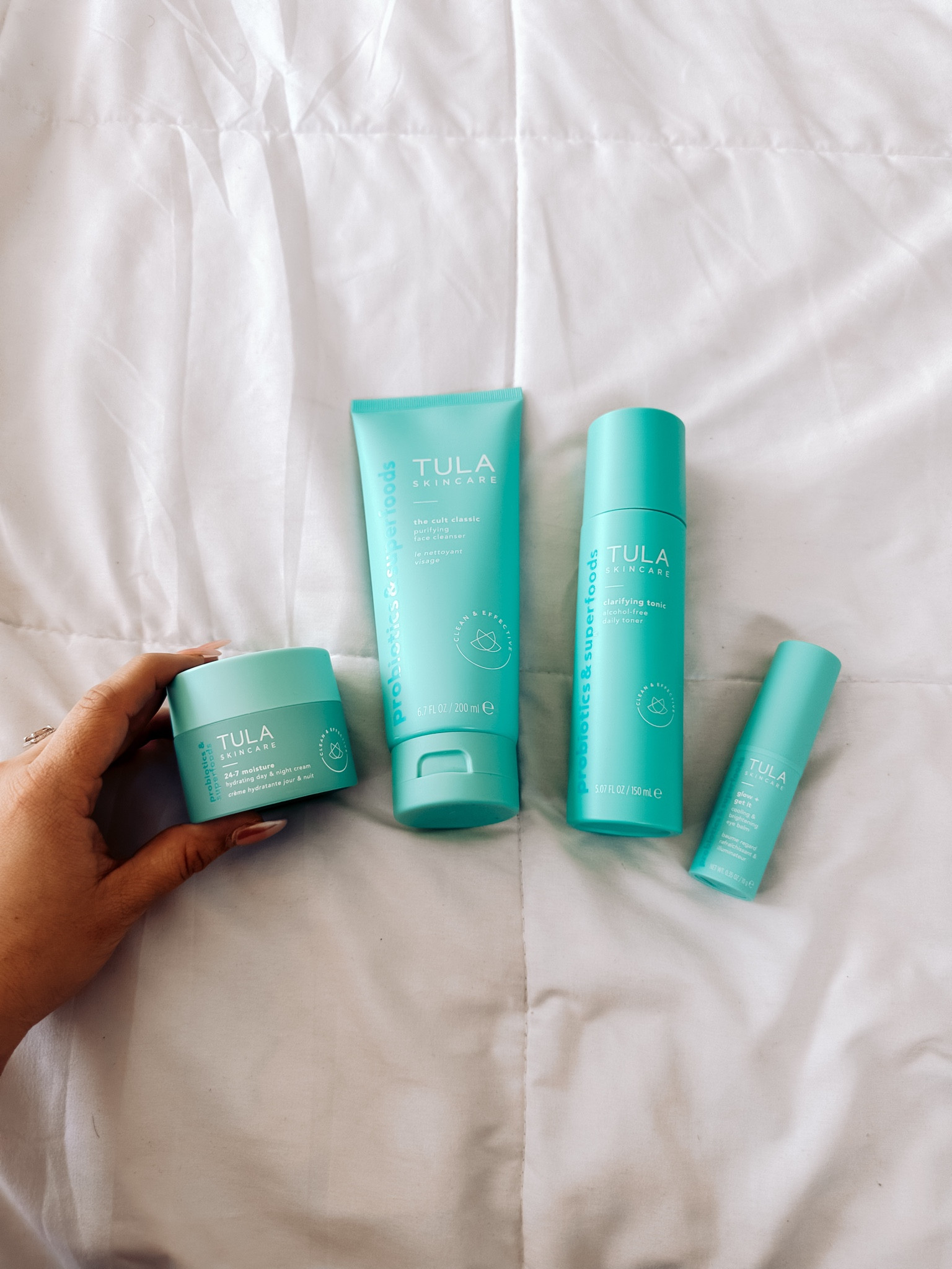 Restock on some Tula favs! Can't wait to try out their new clarifying tonic alcohol free toner. Code CristiManila works for 15% off sitewide 🎉

#tula #cleanser #toner #moisturizer #skincare

#LTKbeauty #LTKtravel