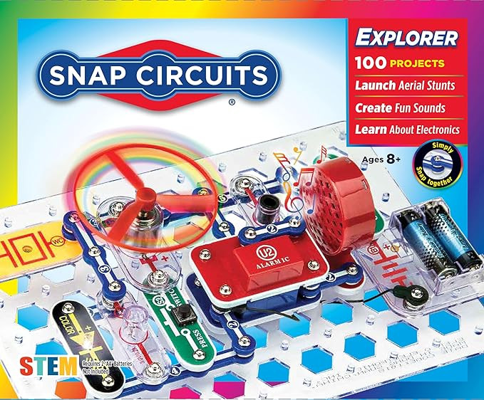 Snap Circuits Jr. SC-100 Electronics Exploration Kit, Over 100 Projects, Full Color Project Manua... | Amazon (US)