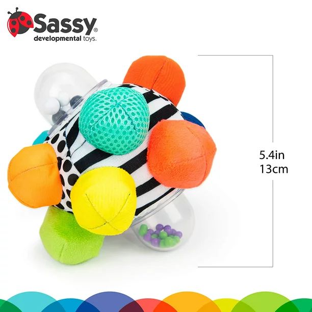 Sassy Developmental Bumpy Ball | Easy to Grasp Bumps Help Develop Motor Skills | for Ages 6 Month... | Walmart (US)