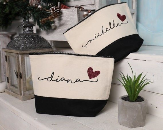 Valentines Day Gifts for Her, Valentines Day Gifts, Valentines Day, Personalized Makeup Bag, ... | Etsy (US)