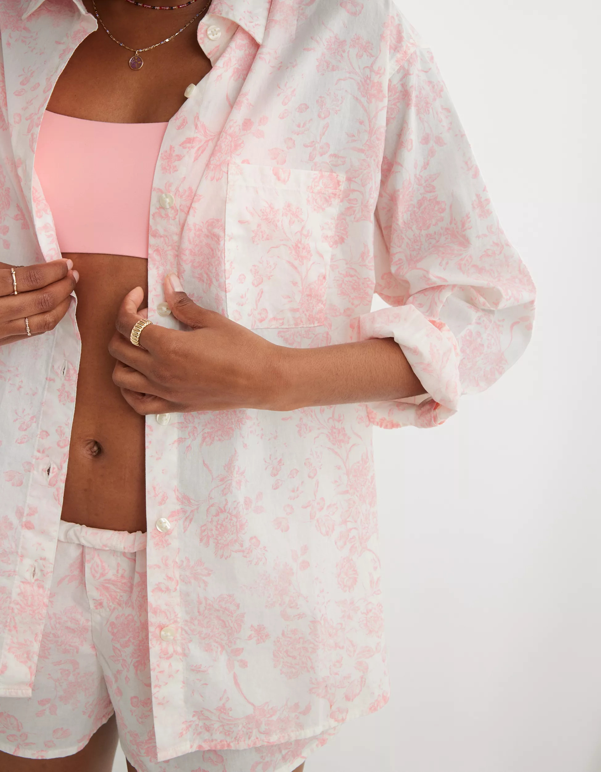 Aerie Poplin PJ-To-Party Shirt | Aerie