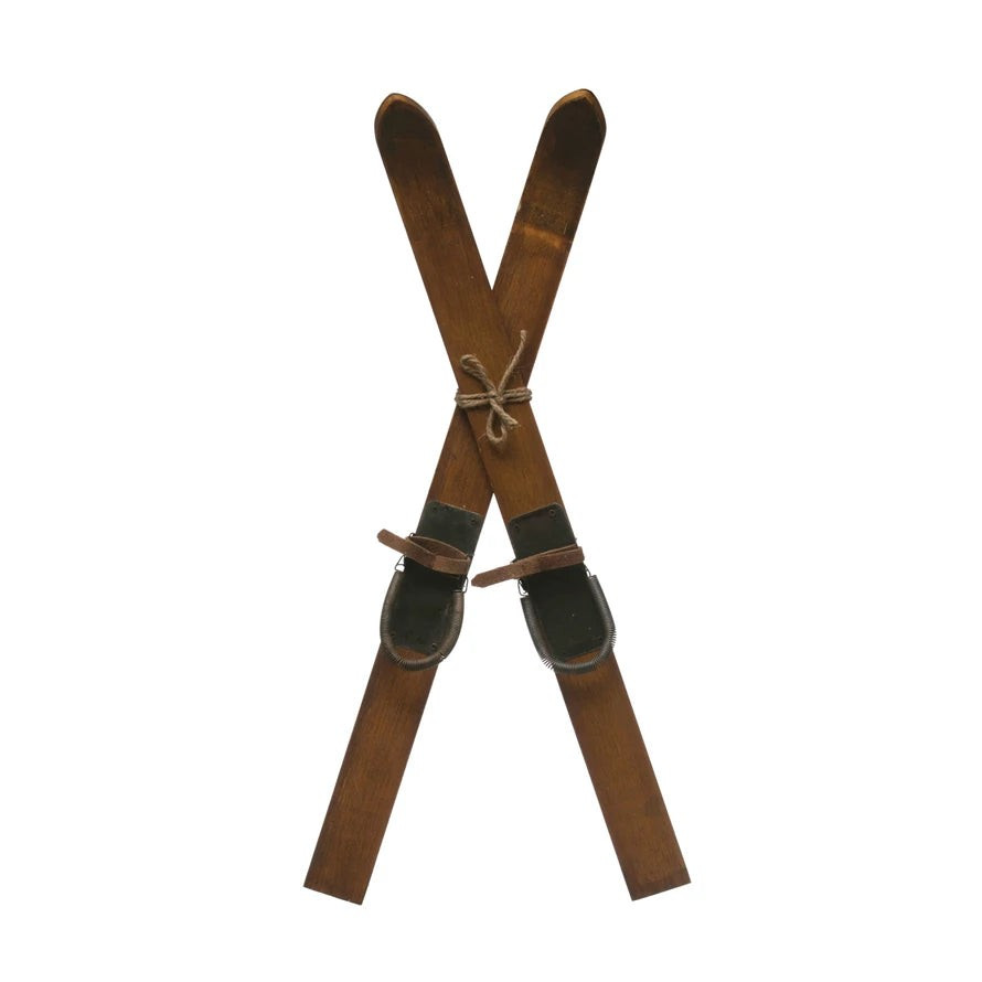 Wood Skis Wall Decor | Burke Decor