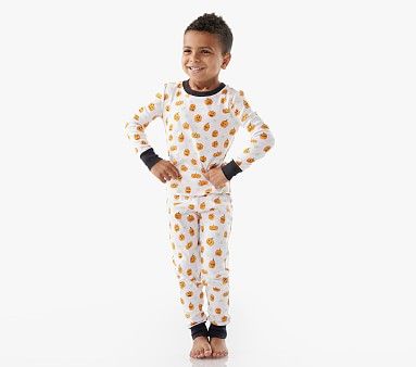 Glow-in-the-Dark Happy Pumpkins Pajama Set | Pottery Barn Kids