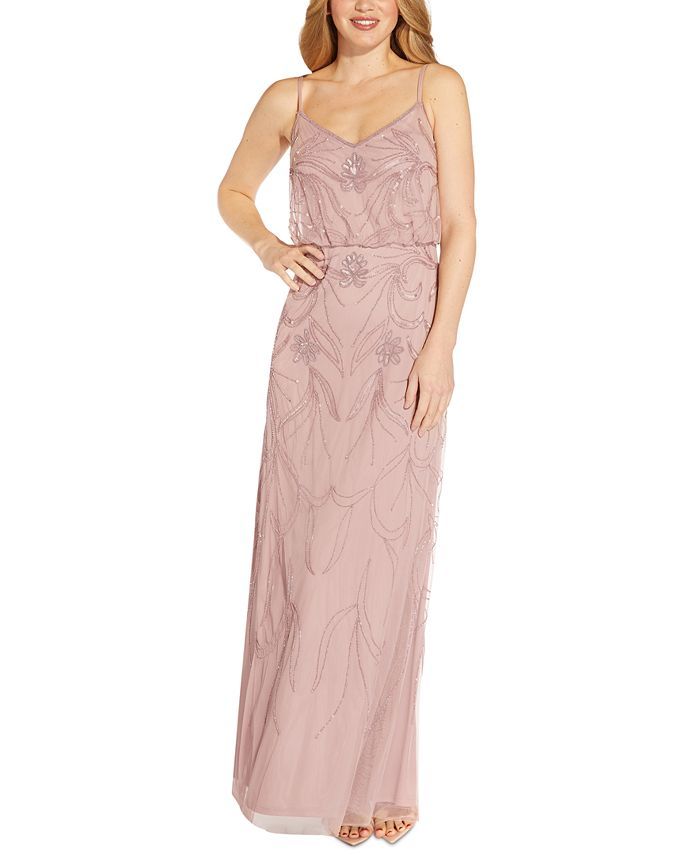 Adrianna Papell Plus Size Beaded Gown & Reviews - Dresses - Plus Sizes - Macy's | Macys (US)