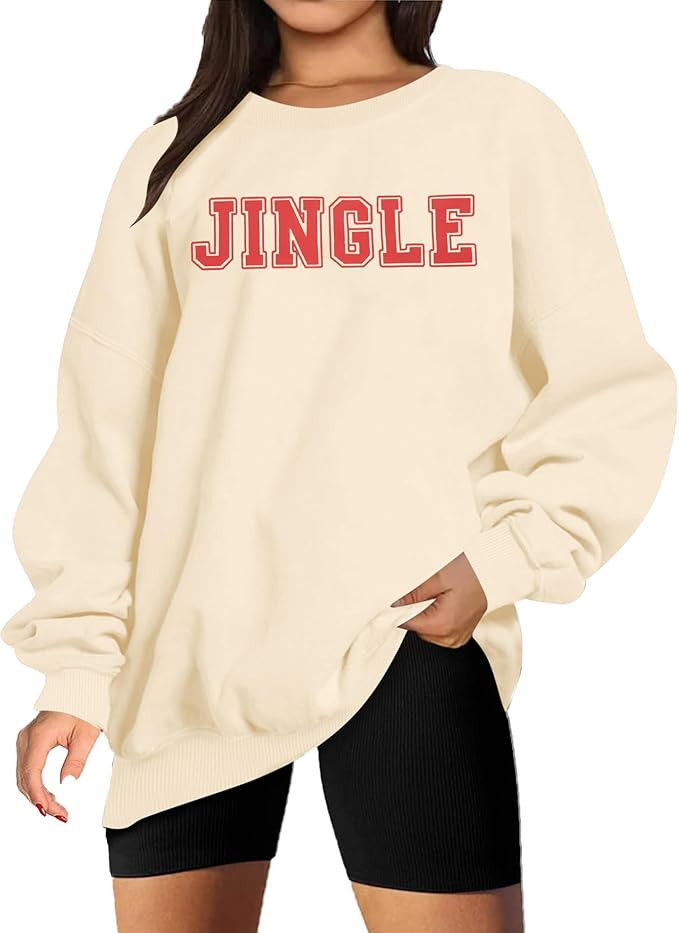 UNIQUEONE Christmas Sweatshirts for Women Oversized Christmas Tree Sweatshirt Merry Christmas Swe... | Amazon (US)