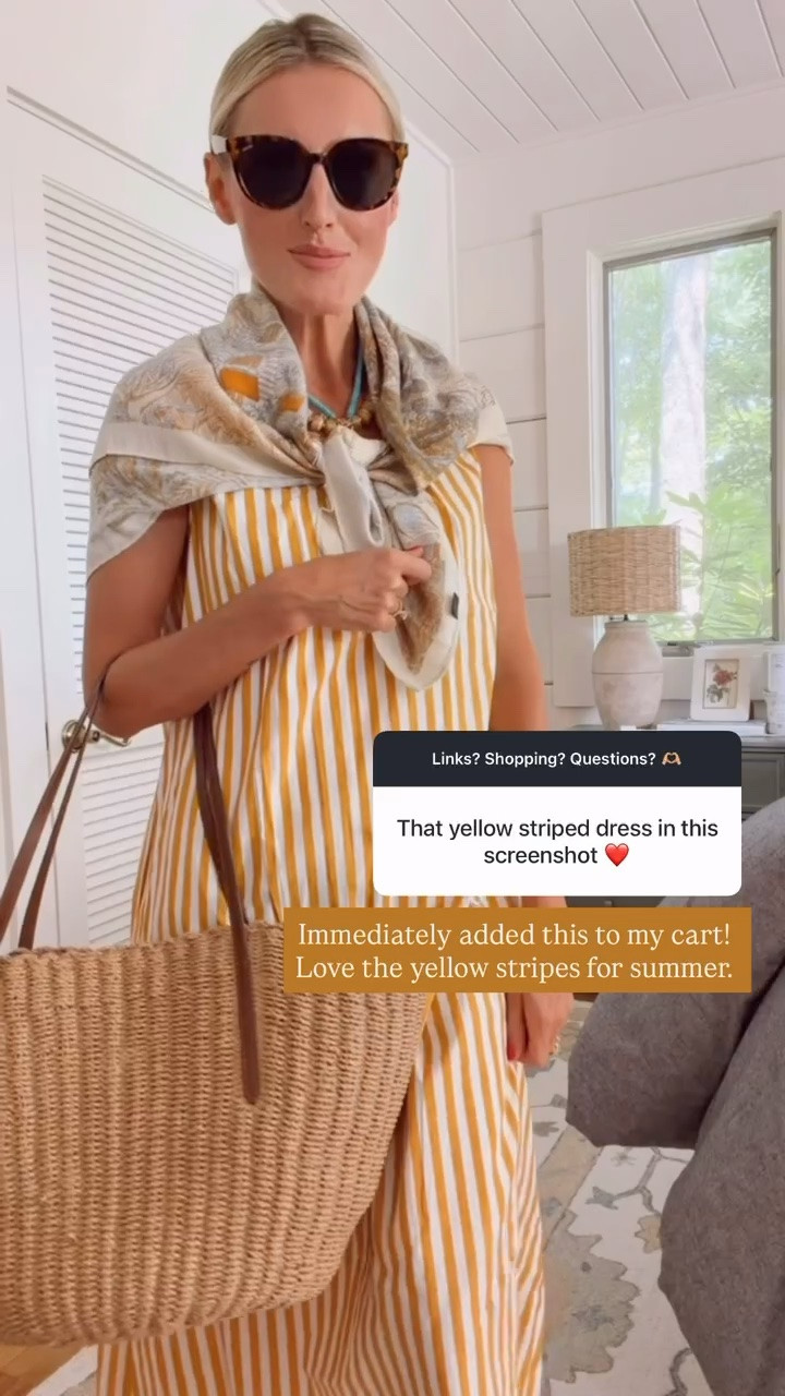 This yellow striped dress is so good! 😍 Can’t believe it’s an Amazon find! Wearing S!

Loverly Grey, Amazon, summer dress, midi dress, summer outfit, straw tote

#LTKSeasonal