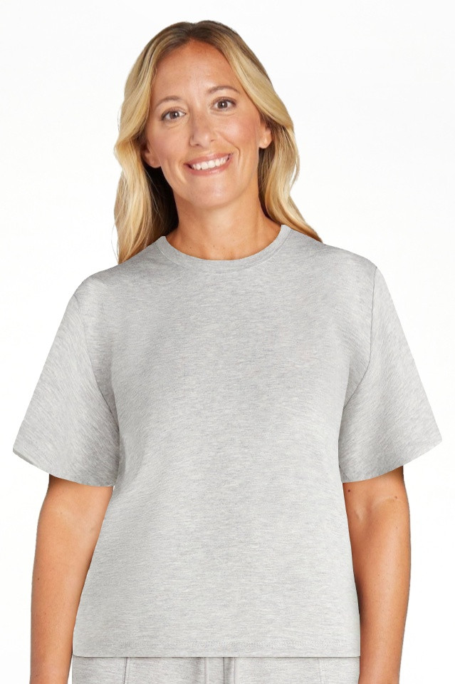 Scoop Women's and Women's Plus New Scubaknit Tee with Short Sleeves, Sizes XS-4X | Walmart (US)