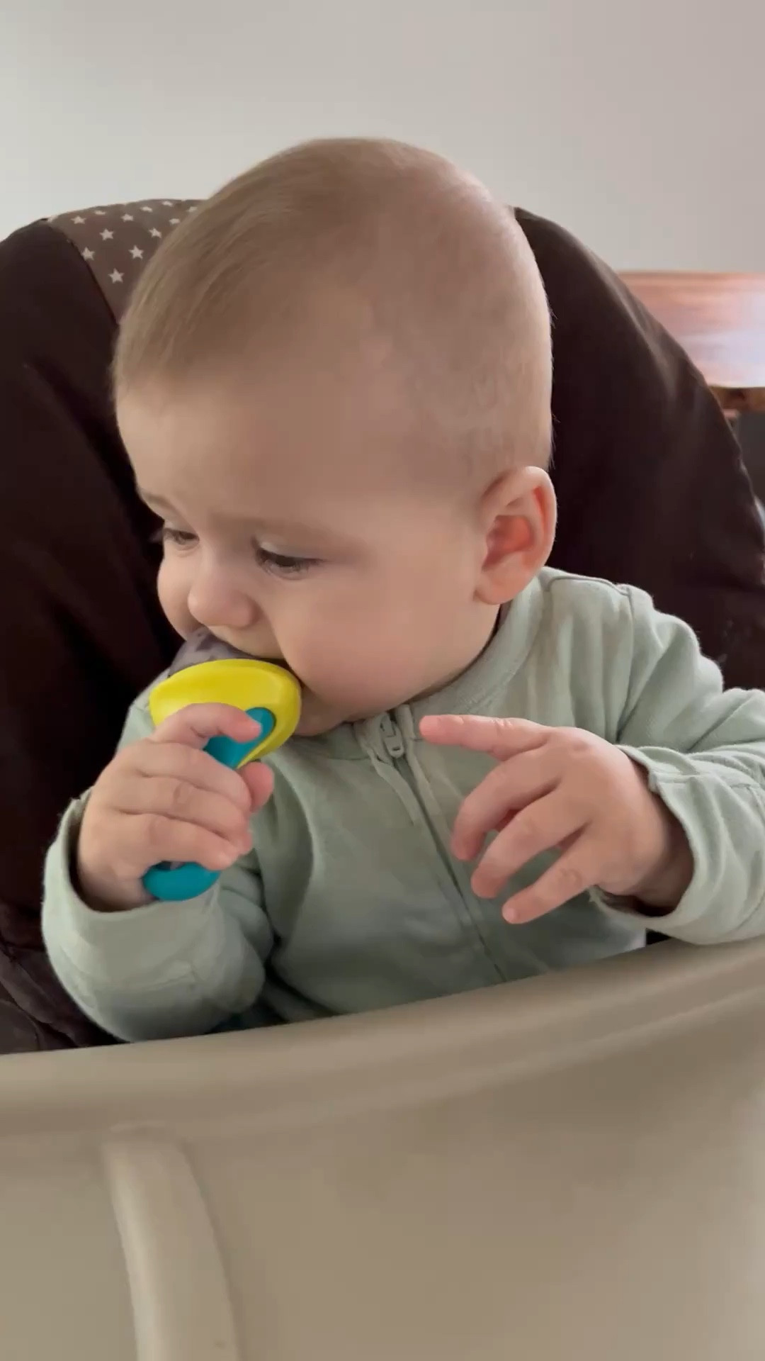 Baby fruit feeder for teething and baby lead weaning. We add frozen blueberries or mashed bananas and he loves it🫐

#LTKKids #LTKBaby #LTKFamily