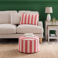 Beatrice Stripe Pouffe | Dunelm (migrated)