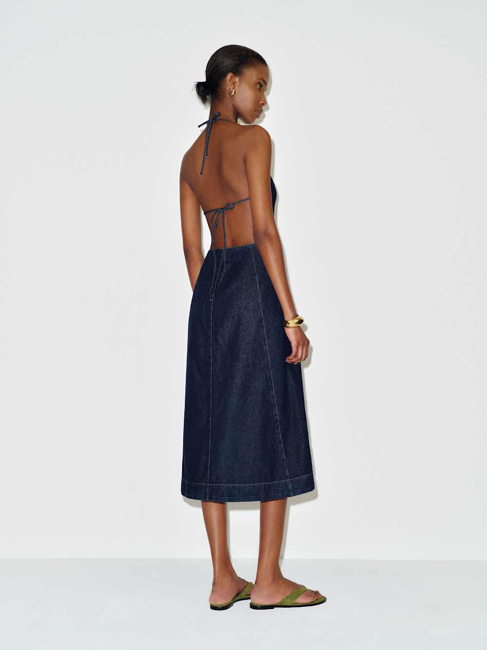 Manon Denim Midi Dress | Reformation (Global)