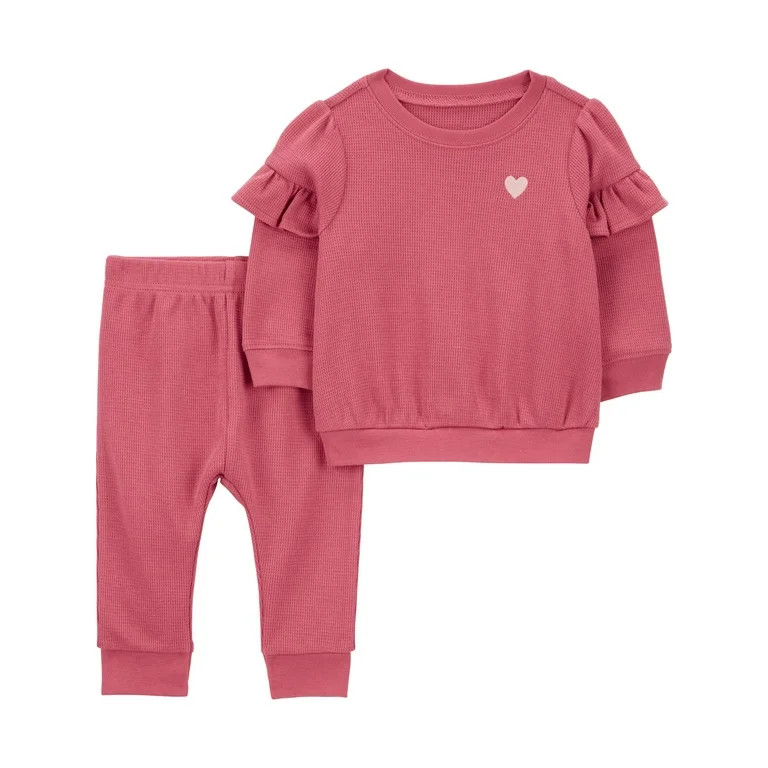 Carter's Child of Mine Baby Girl Outfit Set, 2-Piece, Sizes 0/3-24 Months | Walmart (US)