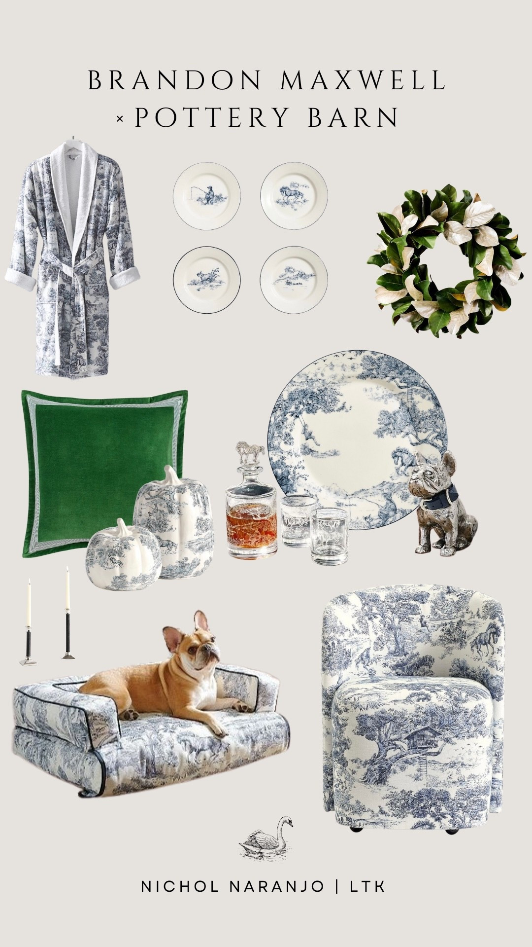 I’m ✨obsessed✨ with this collaboration between Pottery Barn and Brandon Maxwell! I mean seriously, that toile pattern is spectacular and I think Luka just has to have that dog bed. 😍

#LTKPets #LTKHome