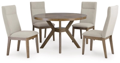 Roanhowe Dining Table and 4 Next-Gen Nuvella™ Performance Fabric Chairs | Ashley Homestore