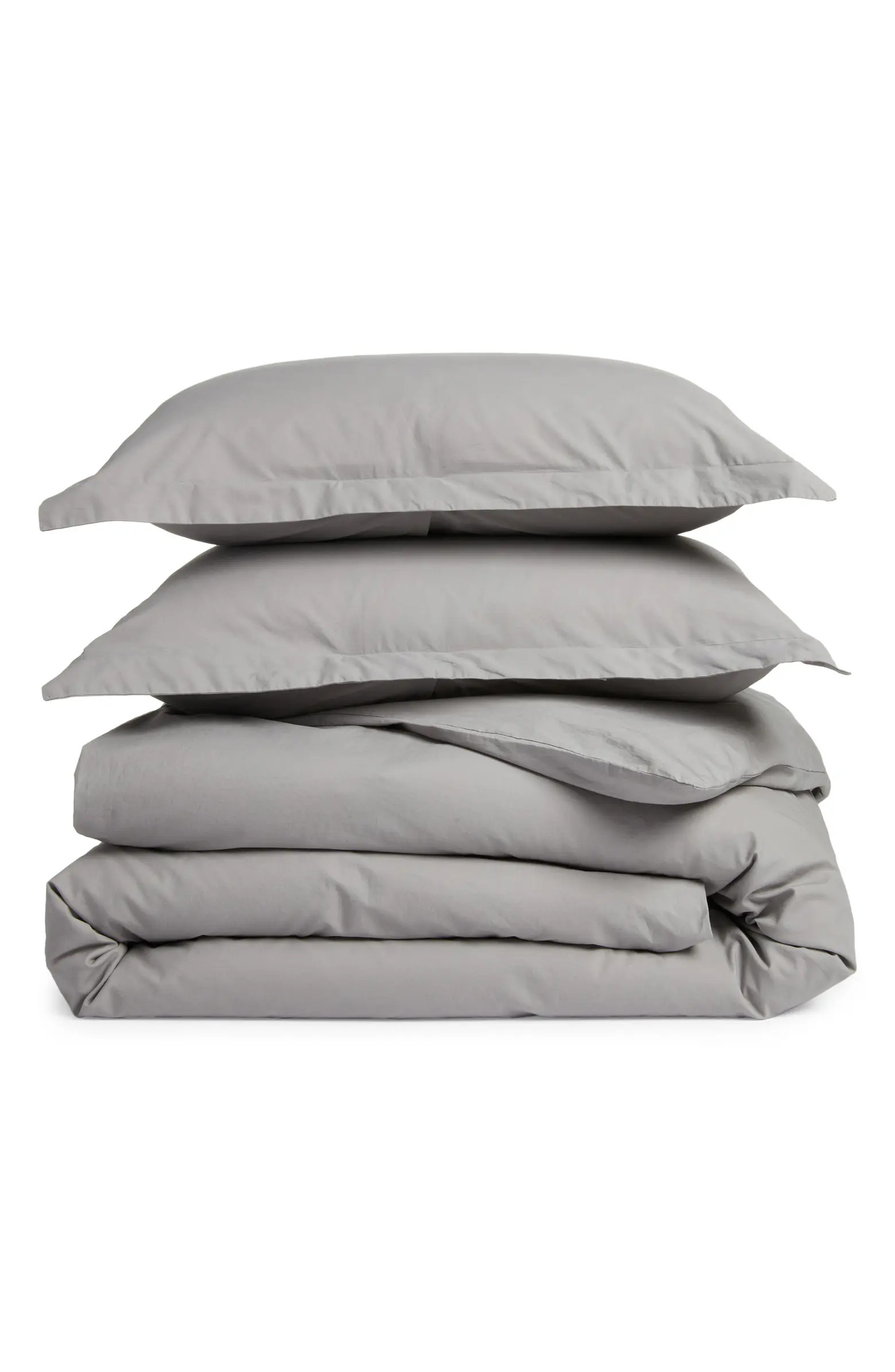 Organic Cotton Percale Duvet Cover & Shams Set | Nordstrom