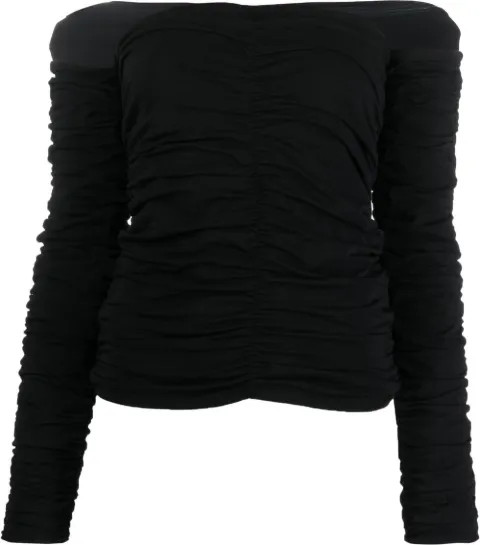 Róhe off-shoulder Ruched Top  - Farfetch | Farfetch Global