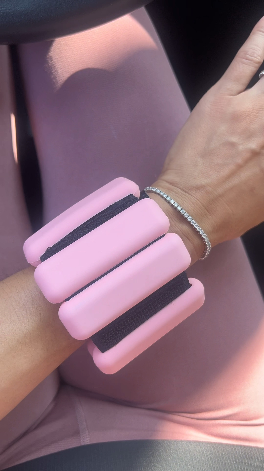 Bala Bangles add a constant but comfortable resistance to your workout. Wildly versatile, they can be worn on wrists or ankles for athletic, recreational and domestic activities alike. The world just became your gym.

Additive to yoga, aerobics, boxing, pilates, walking, home workouts, core training and rehabilitation. 
Made of the highest quality fitness materials – steel wrapped in baby-soft silicone. Athletic elastic and hook and loop fasteners allow for a perfect fit every time. 
Includes 2x 1LB Bala Bangles and a nifty color-matched carrying case.

#LTKFitness #LTKWedding #LTKActive