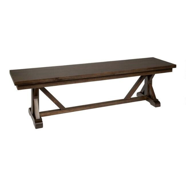 Burnt Alder Farmhouse Granger Dining Bench | World Market