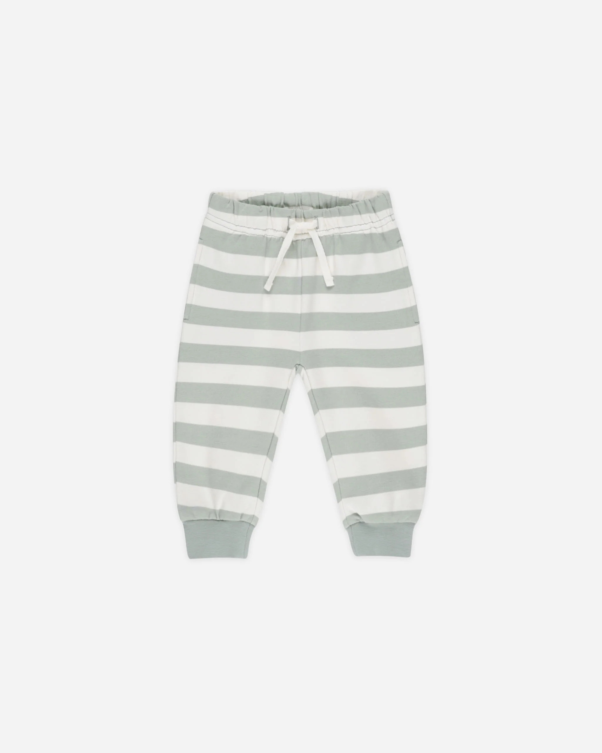 Relaxed Sweatpant || Sage Stripe | Rylee + Cru