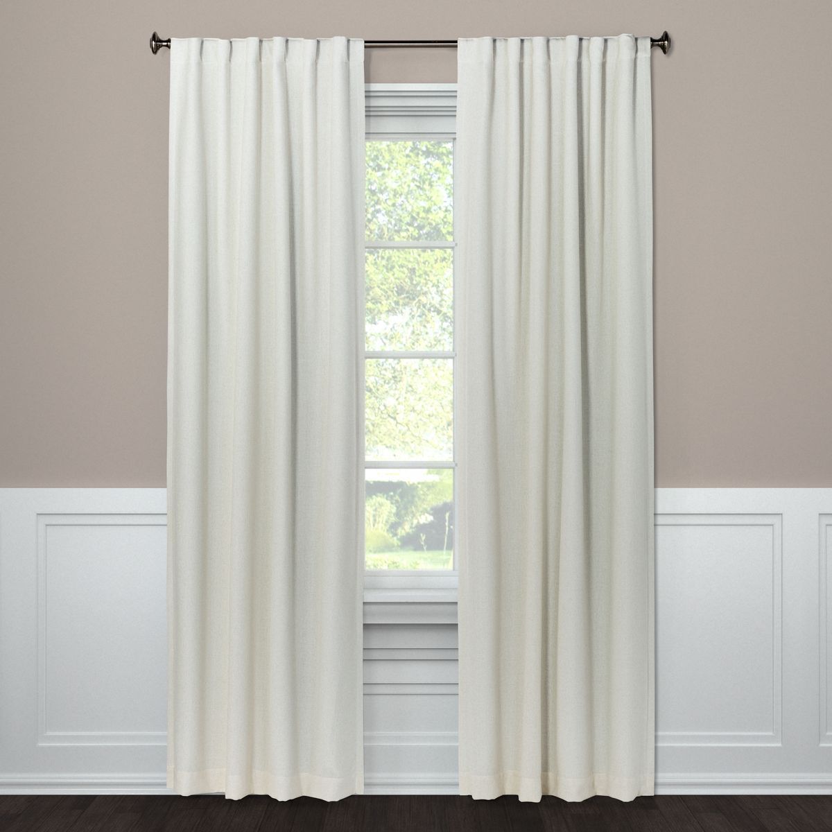 1pc 50"x95" Blackout Aruba Window Curtain Panel Sour Cream - Threshold™ | Target