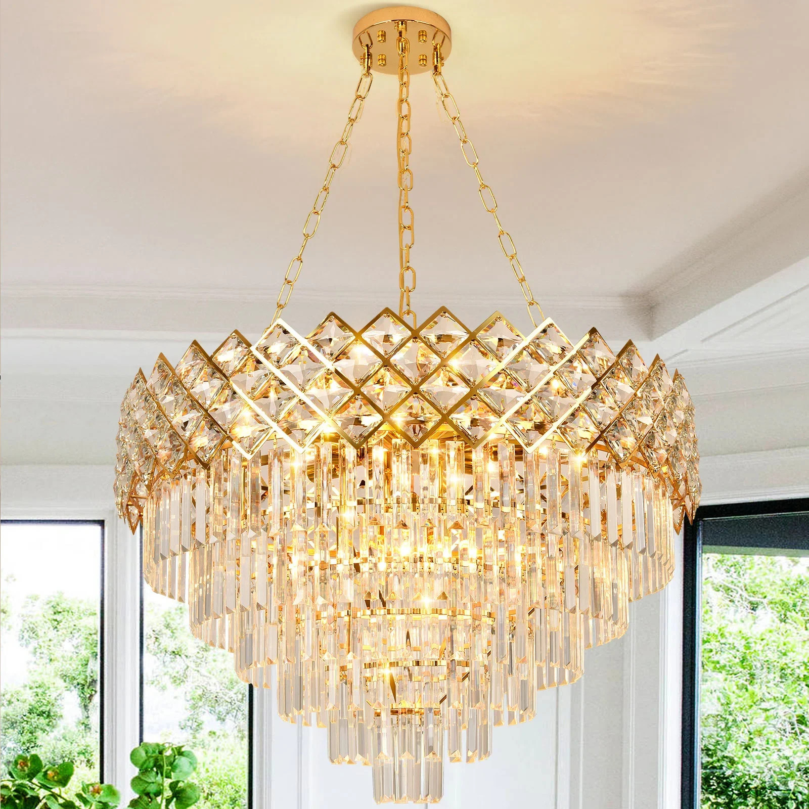 Mercer41 Shiron Dimmable Tiered Chandelier & Reviews | Wayfair | Wayfair North America