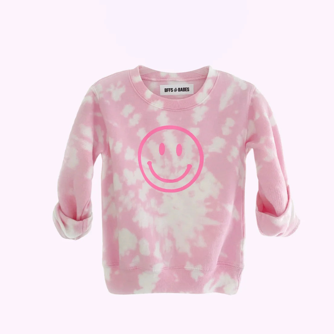 ALL SMILES ♡ tie-dye toddler sweatshirt | BFFS & BABES
