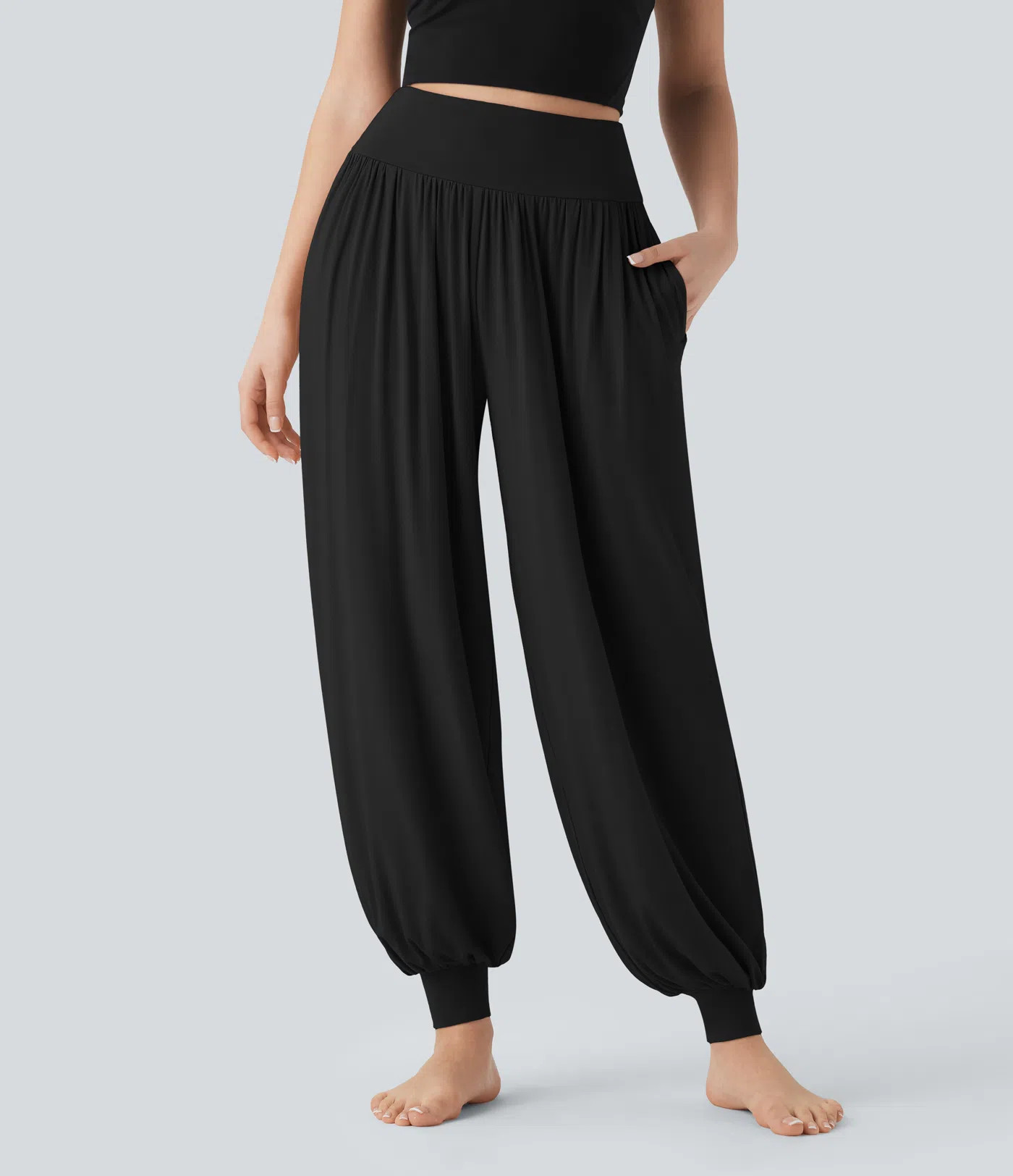 Women’s High Waisted Tummy Control Yoga Joggers with Pockets - Halara | HALARA