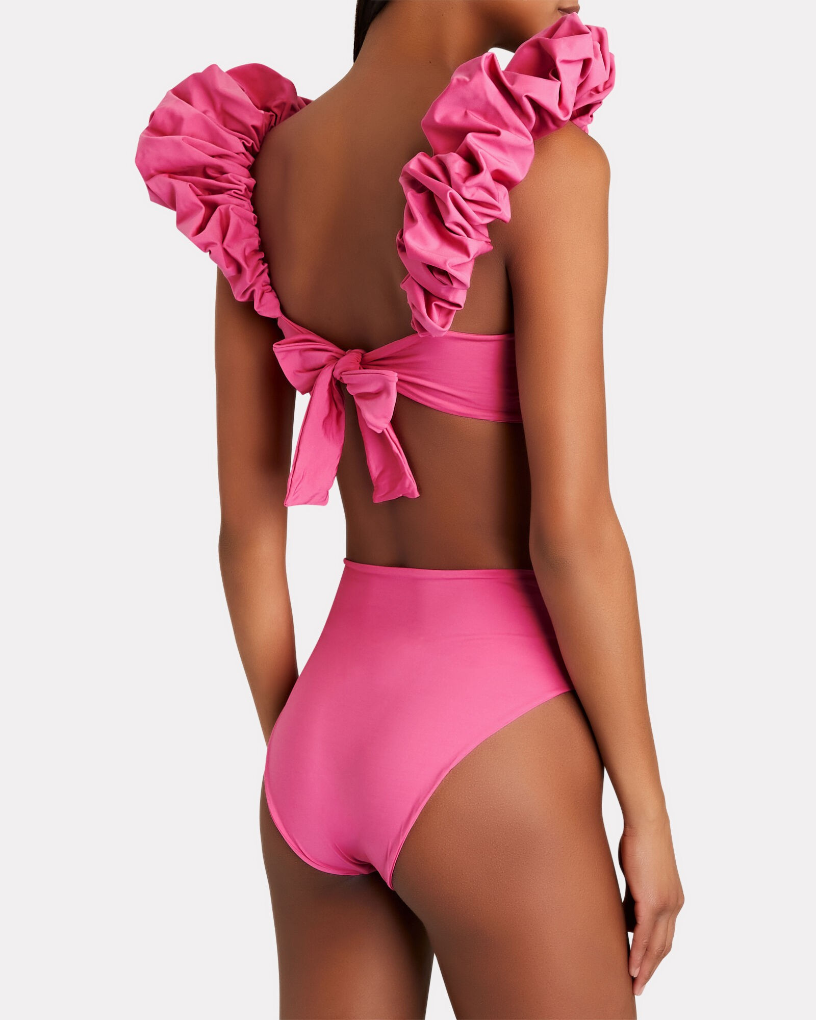 Cotta Ruffled High-Rise Bikini Set | INTERMIX