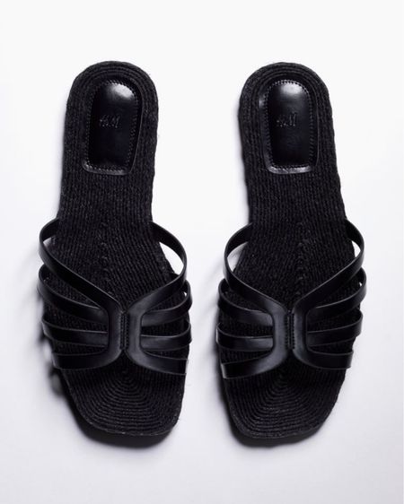 Black espadrille slide sandals 

#LTKshoecrush #LTKSeasonal #LTKfindsunder50