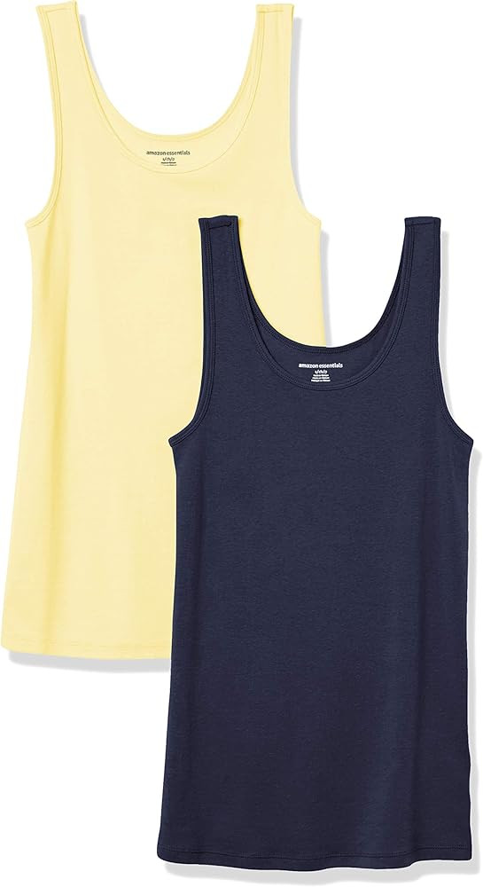 Amazon Essentials Women's Slim-Fit Tank, Pack of 2 | Amazon (US)