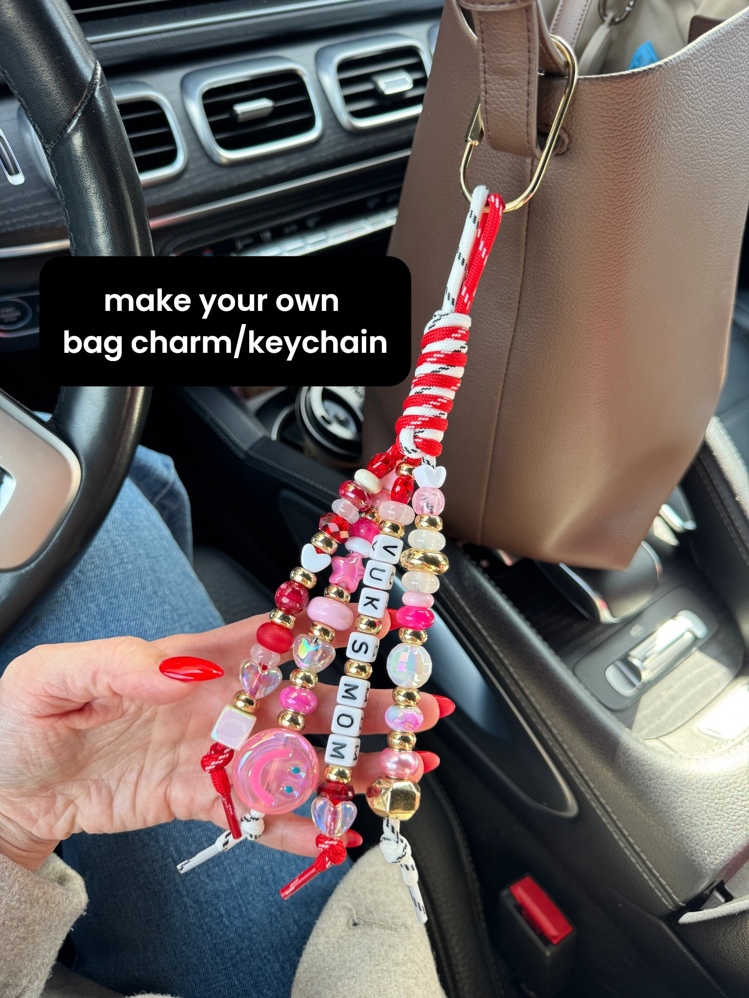 make your own bag charm/keychain

#LTKmomlife