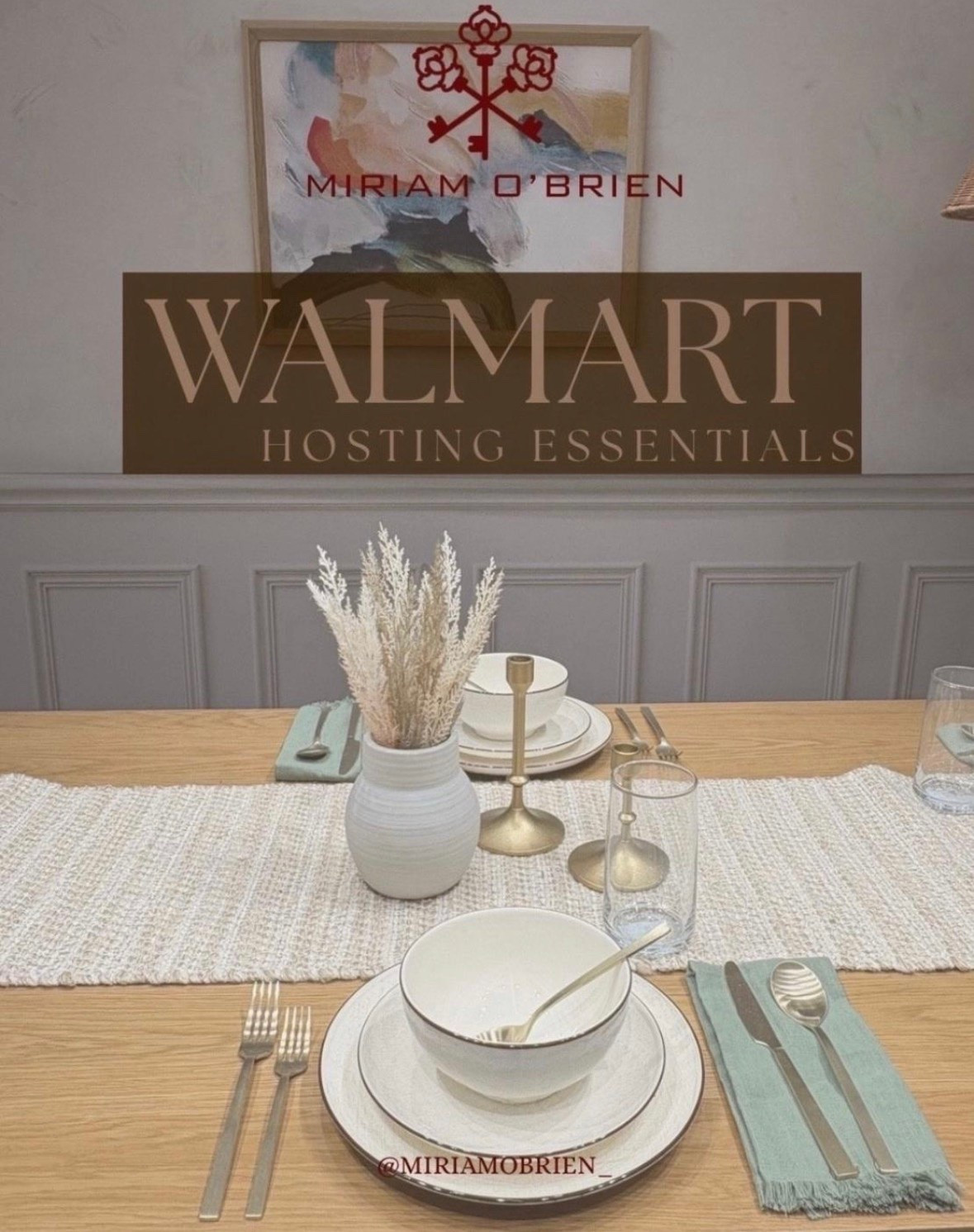 Hosting season is calling 🤍✨ These Walmart finds are proof that you don’t need to spend a fortune to create a beautiful table. Think neutral dinnerware, soft textures, simple florals, and those little gold details that make everything feel special.
Save this for your next dinner party!
Follow me @miriamobrien on Instagram & TikTok for more home and hosting finds. ✨
#WalmartFinds #WalmartHome #HostingEssentials #Tablescape #HomeDecor

#LTKOver40 #LTKHome #LTKmomlife