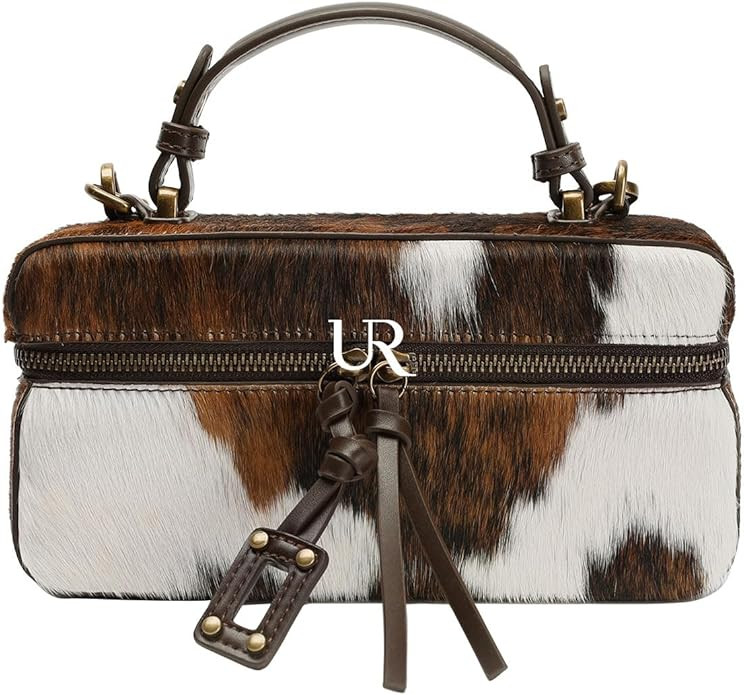 URBAN REVIVO UR Women Crossbody Bag Shoulder Purse Adjustable Detachable Strap Genuine Cowhide Le... | Amazon (US)