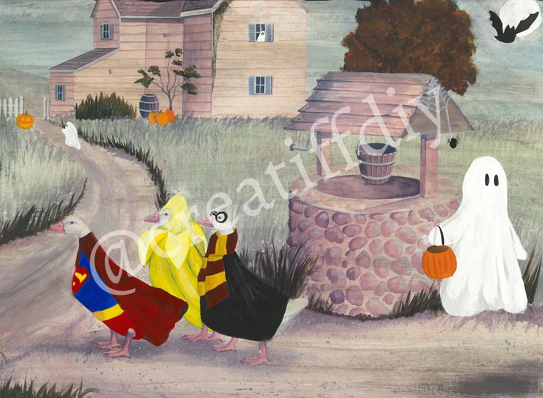 Halloween Geese Digital Download - Etsy | Etsy (US)
