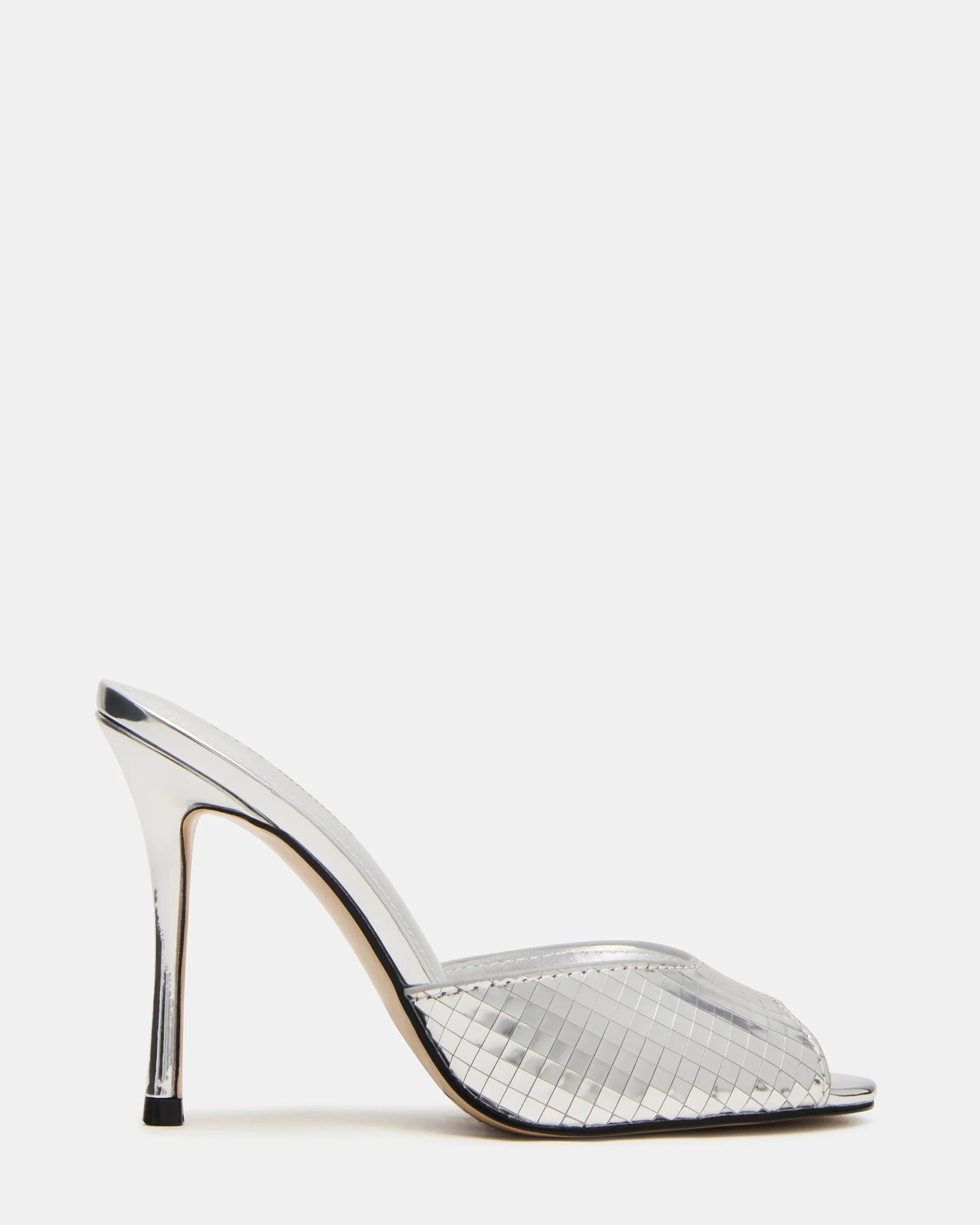 PRIYA Silver Disco Mule Women's Heel | Steve Madden (US)