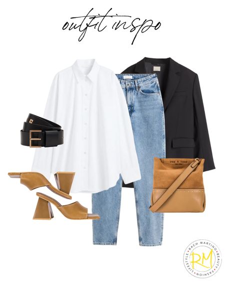 White button down outfit black blazer outfit casual Friday outfit idea 

#LTKworkwear #LTKsalealert #LTKstyletip