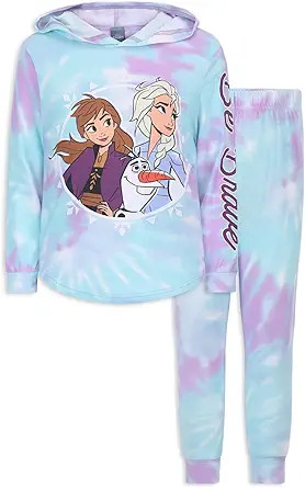 Disney Frozen Elsa, Anna and Olaf Girls Hoodie and Pants Set for Toddler and Little Kids | Amazon (US)