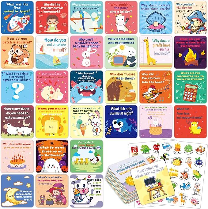 160 Joke Cards for Kids Lunch Box Jokes for Kids, Inspirational Lunch Notes for Boys Girls Studen... | Amazon (US)