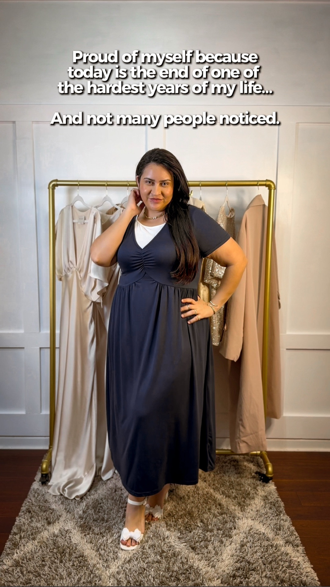 Blue modest plus size midi dress

#LTKMidsize #LTKPlusSize #LTKootd
