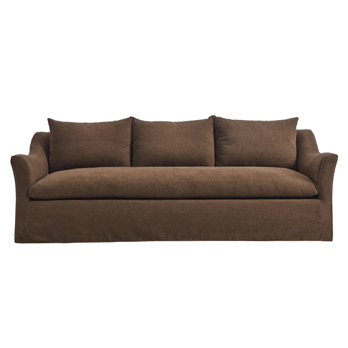 Somerset 92" Linen Blend Sofa In CocoaByGracie Oaks | Wayfair North America