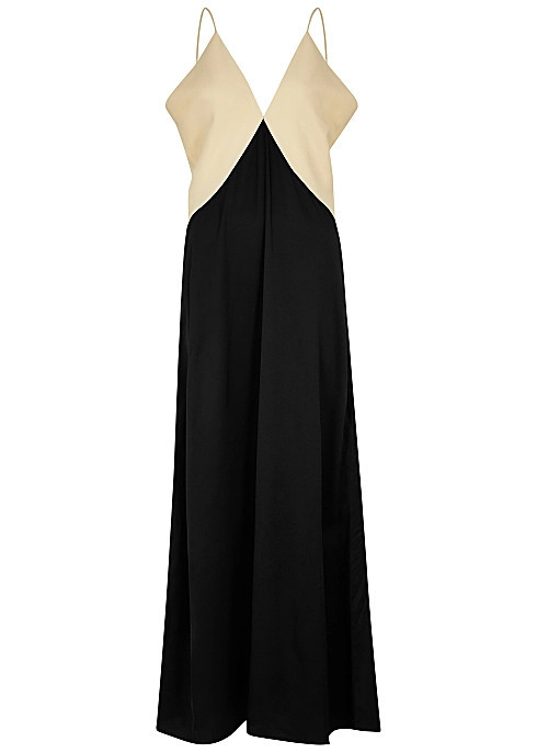 Panelled satin maxi slip dress | Harvey Nichols (Global)