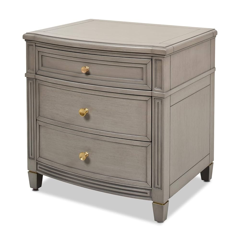 Jennifer Taylor Home JTH Luxe Dauphin Gold Accent End Table, Grey Cashmere Wood | Amazon (US)