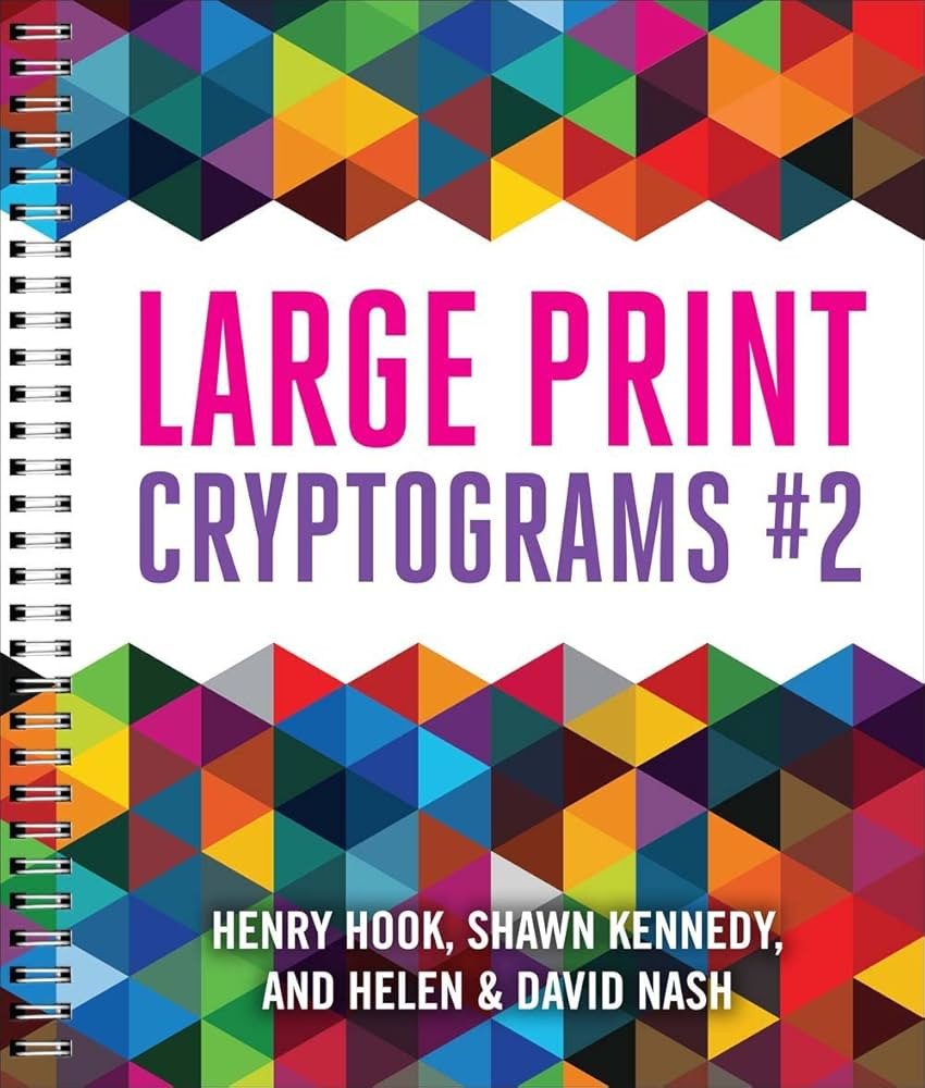 Large Print Cryptograms #2 | Amazon (US)